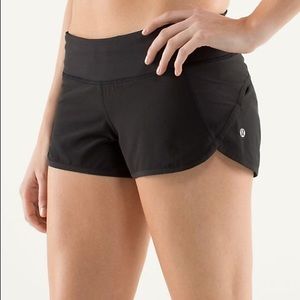 LuluLemon Speed Shorts - size 8 - Black